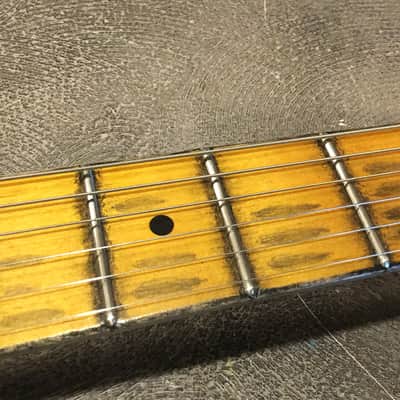 USA Relic Strat Style Electric Guitar Road Worn Yellow by Nate's Relic Guitars image 9