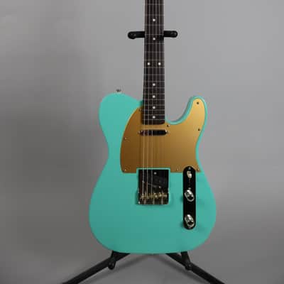 Brown Bear Guitars Telecaster roasted alder/flame maple in Seafoam Green Nitro image 2