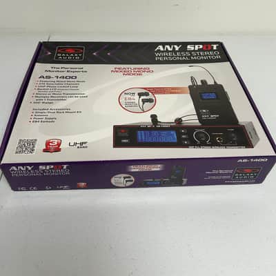 Galaxy Audio AS-1400M Any Spot Wireless In-Ear Monitor System - Band M (516-558 MHz) 2010s - Black image 13