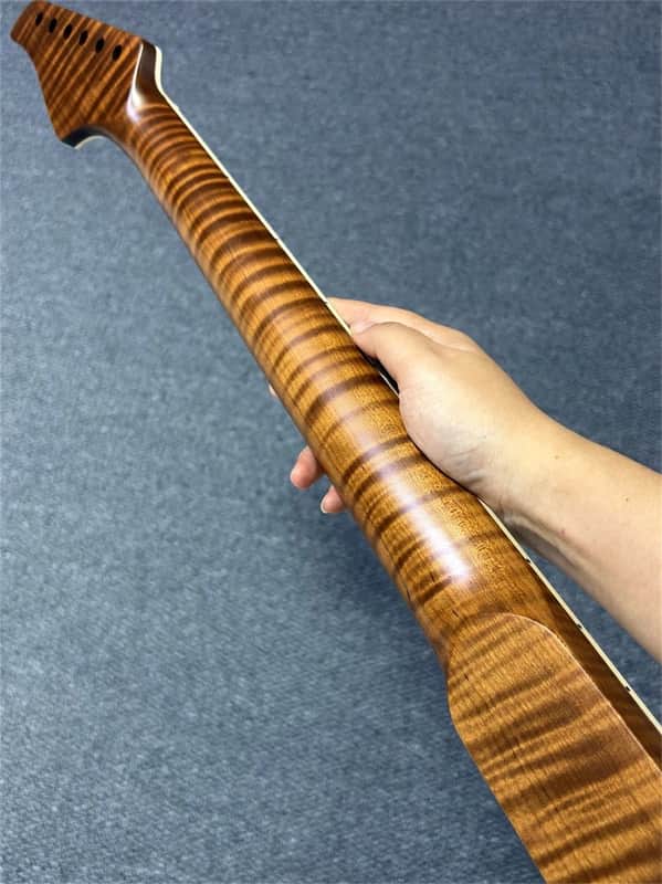 24fret roasted Flame maple Electric guitar Neck binding suhr style rosewood image 1