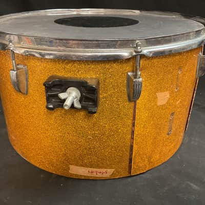 Ludwig Vintage Marching Tom Drums - Gold Mist image 5