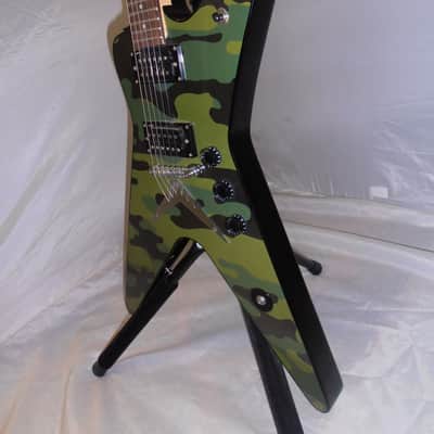 Washburn 332 Dimebag Darrell Signature 2004 - Camouflage with gig bag, nice! image 4