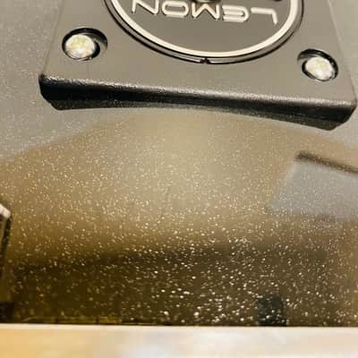 20” Lemon Black Sparkle Bass Kick Drum Trigger Pad for Roland Alesis Evans Head image 5