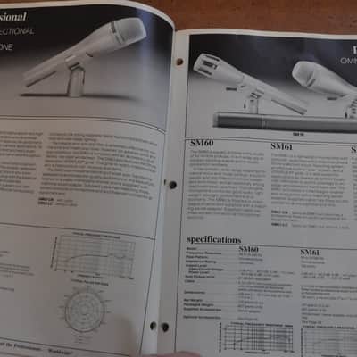 Shure Microphones and Circuitry Products vintage catalog booklet brochure. 1982 image 10