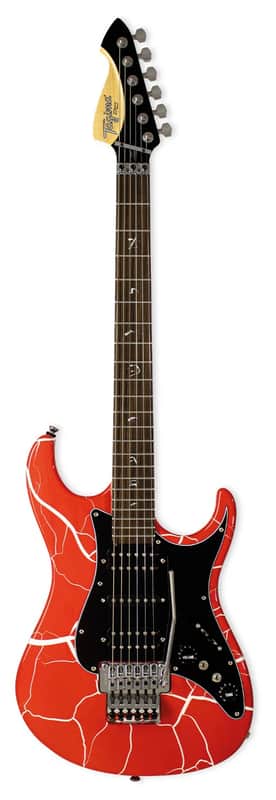 Tagima JA-1 MODERN Red White Cracked w/Case image 1