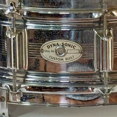 Rogers 5 x 14" Dyna-Sonic 7 Line Snare Drum Vintage 60's image 2
