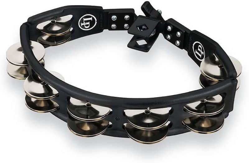 Latin Percussion Cyclops Mounted Tambourine - Black with Steel Jingles l Model LP160 image 1