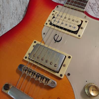 Vintage 1975 Epiphone ET-290 MIJ Matsumoku Crestwood Cherry Sunburst image 3