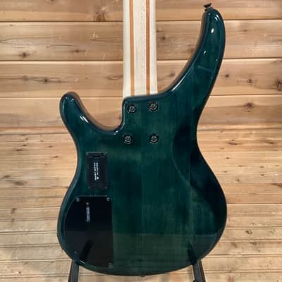 Yamaha TRBX604FM 4-String Electric Bass Guitar - Indigo Blue image 4
