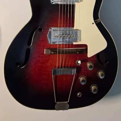 1965 Kay Built Custom Kraft 👹 Red Devil 👹 Barney Kessel *Kleenex Box*P'Ups- Black Cherry Burst NEW PICS COMING SOON! image 1