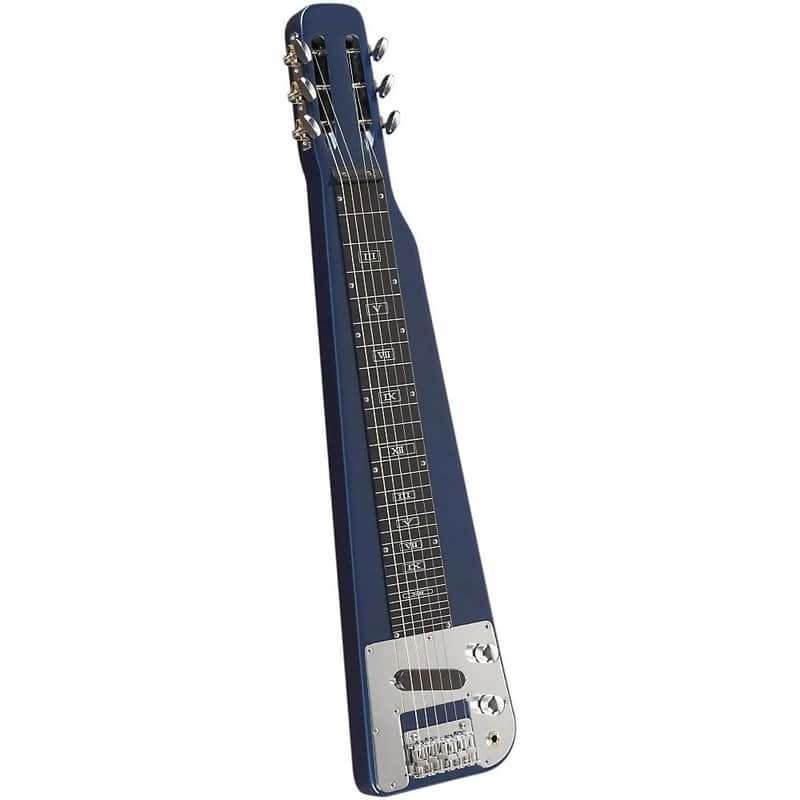 Lap Steel Guitar with Stand and Gig Bag Metallic Blue image 1