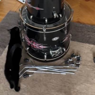 Pearl Vision Birch 2008 - Black Pinstripe wrap - 22, 10, 12, 14, 16 kit image 4