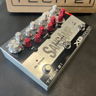 Tech 21 XBDR XB Driver SansAmp bass preamp + DI pedal 2024 - black/silver- New! image 4