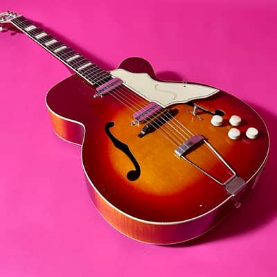 Silvertone 1425 Aristocrat 1955 - cherry sunburst 100% OG image 7