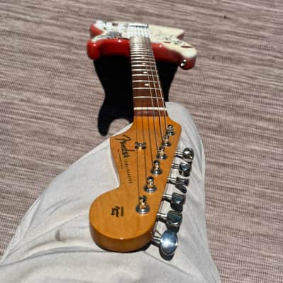 Fender Limited Edition Jimi Hendrix Artist Series Signature Monterey Pop Festival Graphic Stratocaster 2017 Strat PF Pau Ferro Fingerboard Fretboard Beautiful Upgrade Custom Fender Case Velour with Candy! image 20