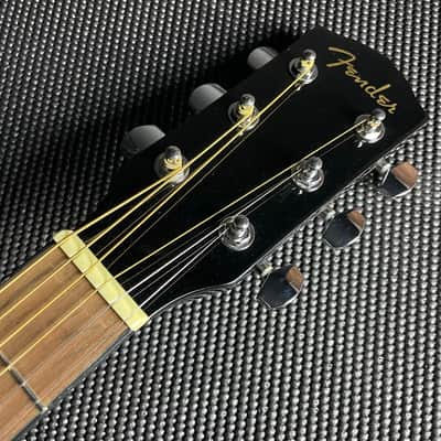 Fender CD-60 Dreadnought Acoustic w/Case, Walnut Fingerboard- Black image 4
