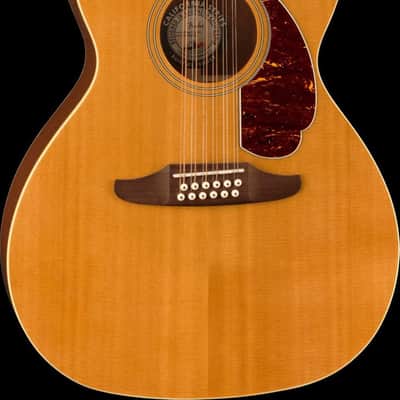 Fender Villager 12-String Acoustic-Electric Guitar Aged Natural with Gig Bag image 5