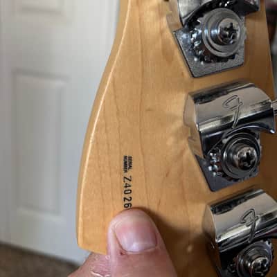 Fender American Series Precision Bass with Maple Fretboard 2002 - 2006 Chrome Red image 4