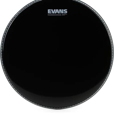 Evans EMAD2 Clear Bass Drum Batter Head - 20 inch Bundle with Evans Resonant Black Tom Head - 14 inch image 2
