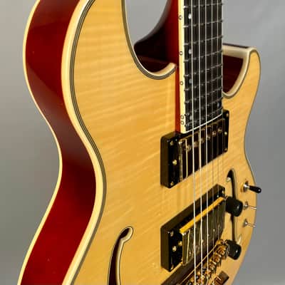 Eastwood Classic 6 TA PH Languedoc Anastasio Style Hollowbody Natural image 5
