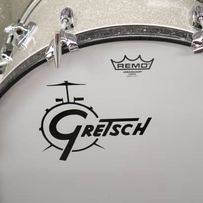 Gretsch Round Badge 3pc Drum kit Set Silver Sparkle 20/14/13" Vintage 1960's image 2