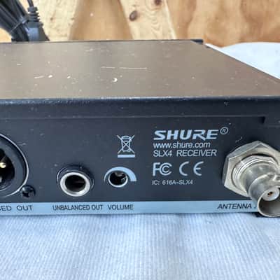 Shure SLX4 H5 UHF Wireless Microphone Receiver w/PS 518-542 MHz - Two Available image 9