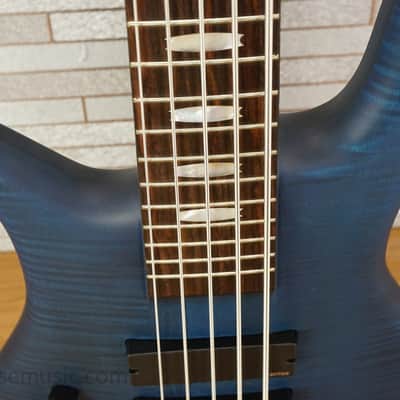 Spector Euro 5 LX Left Handed - Black & Blue Matte image 7