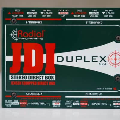 Radial JDI Duplex MK4 Stereo Passive Direct Box w/ Box #58754 image 2