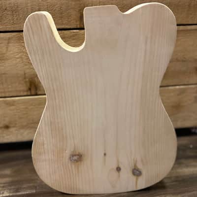 SGM DIY Project Guitar Body Unrouted Spruce image 2