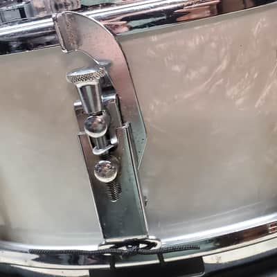 Slingerland No.159 5.5"x14" Student Model Snare Drum - White Marine Pearl VIDEO!!! image 7