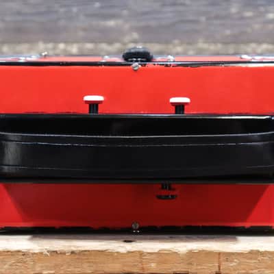 Gagné & Frère 1-Row 2-Bass 10-Treble Button "D" Red & Black Diatonic Accordion w/Case image 8