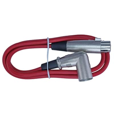 5RED Right angle male to straight female XLR MIC microphone audio patch cords image 2