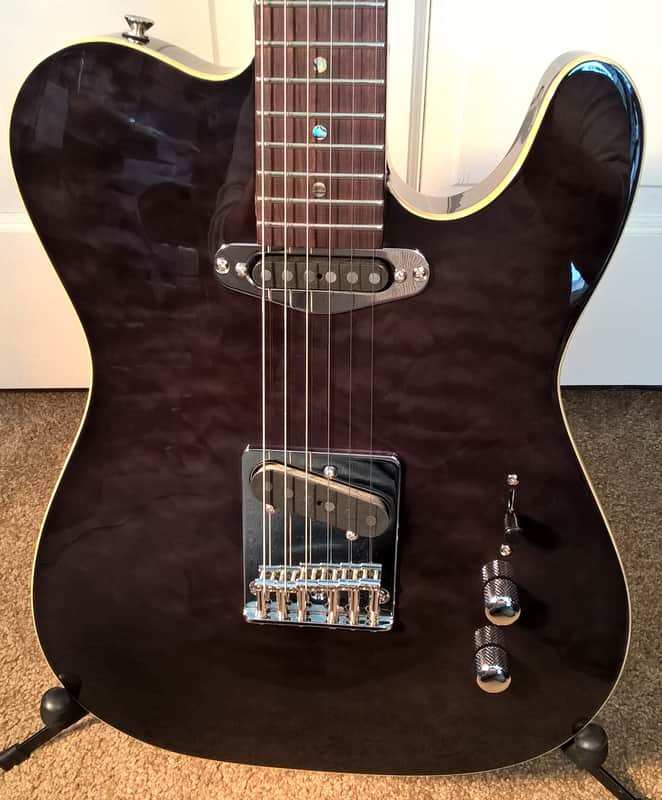 MD Michael Dolsey Telecaster -- Mint/N.O.S. Cond.; Benson Custom-Wound PUs; Transp. Black Quilt-Top image 1