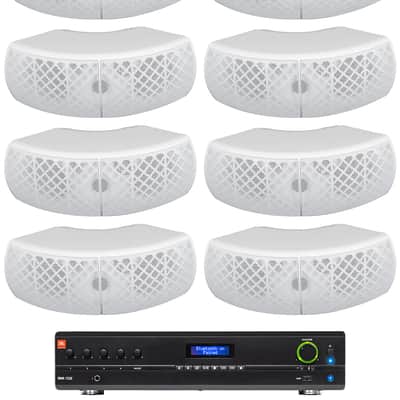 JBL VMA1120 Commercial 70v Amplifier+(10) White Dual 4" Speakers For Restaurant image 1