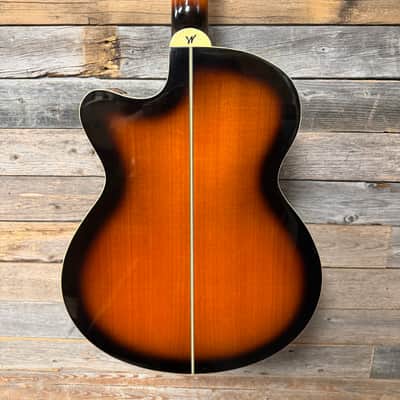 Washburn EA15ITB Festival Series Mini Jumbo with Electronics 2010s - Ice Tea Burst image 8