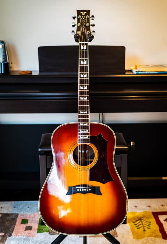 Gibson J-45 inspired Morris MG-60 Late 1970s - Made in Japan image 1