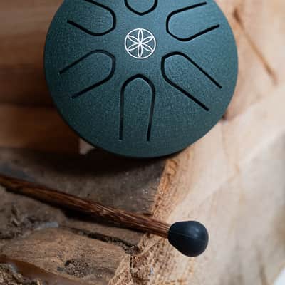 Meinl Sonic Energy Pocket Steel Tongue Drum 3" - A Major/6 Notes/440 Hz - Venus Flower/Navy Blue image 7