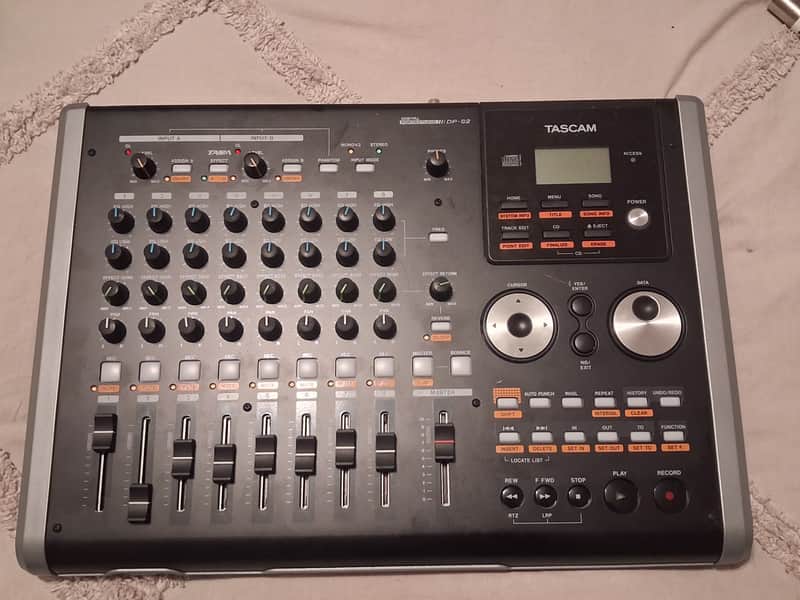 TASCAM DP-02 Digital Portastudio 8-Track Recorder 2010s - Black image 1