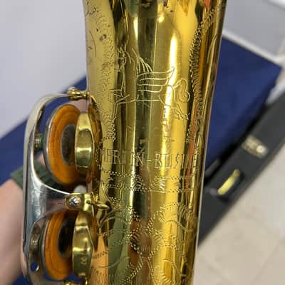 Vintage Martin Busine Alto Sax Saxophone with Original Case Made in the USA for Parts or Repair 1919 image 9