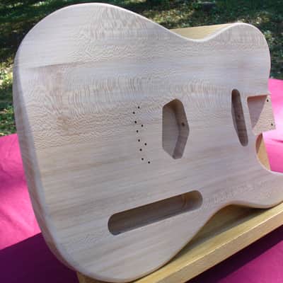 Extraordinary Quarter Sawn American Sycamore T Style Guitar Body for Telecaster® Neck Made in USA image 3