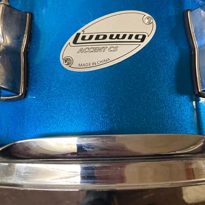 Ludwig Accent CS 2000s - Blue Sparkle Snare Drum 6.5x14 image 1