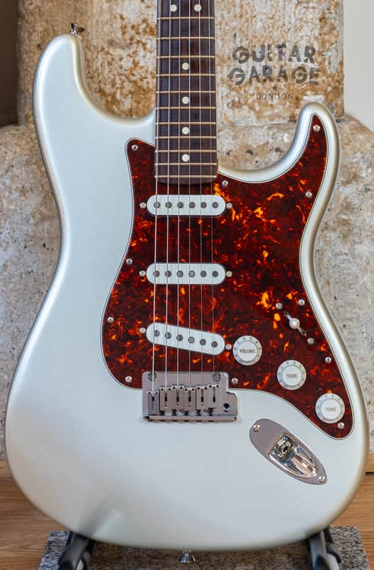 2004 Fender USA American Standard Stratocaster Shoreline Silver Tortoiseshell - Custom Shop pickups image 1