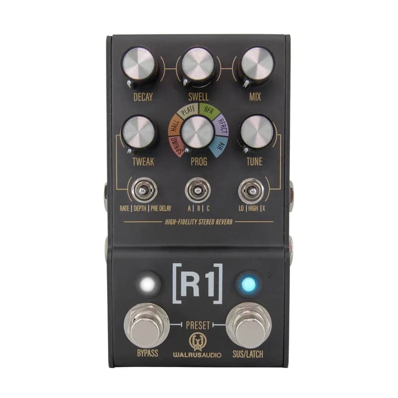 Walrus MAKO Series: R1 High-Fidelity Stereo Reverb Guitar Effects Pedal image 1