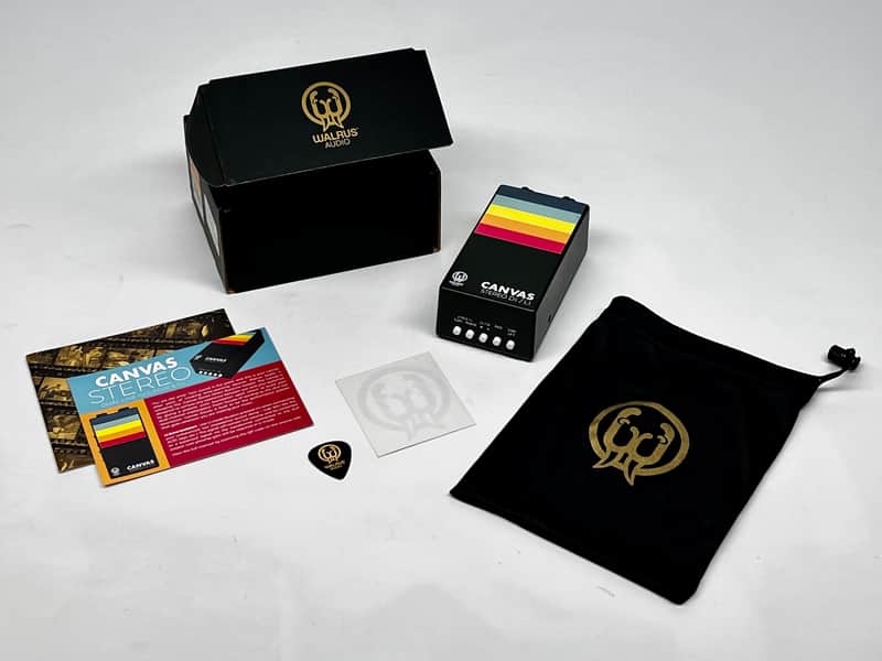 Walrus Audio Canvas Stereo Dual Line Isolator Direct Box 2022 - Present - Black w/ Rainbow Graphic image 1