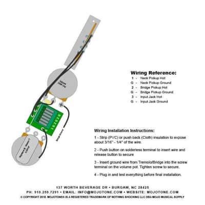 Mojotone Solderless Quiet Coil Thinline Tele 3-Way Wiring Harness image 3