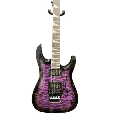 Jackson JS Series JS32Q DKA Dinky Archtop with Amaranth Fretboard 2020 - Present - Transparent Purple Burst image 1