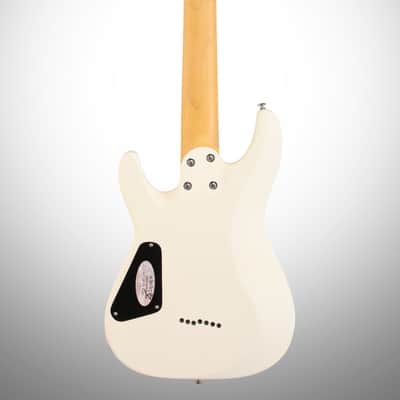 Schecter C-7 Deluxe Electric Guitar, Satin White image 5