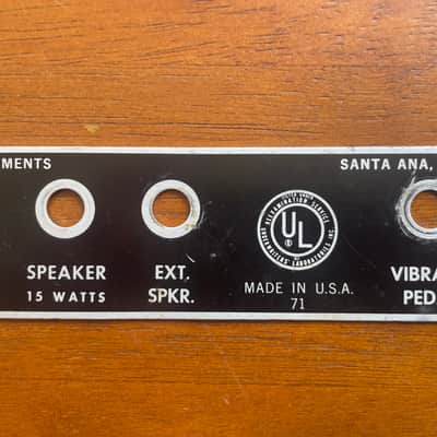 Fender Princeton Backplate Non Reverb image 3