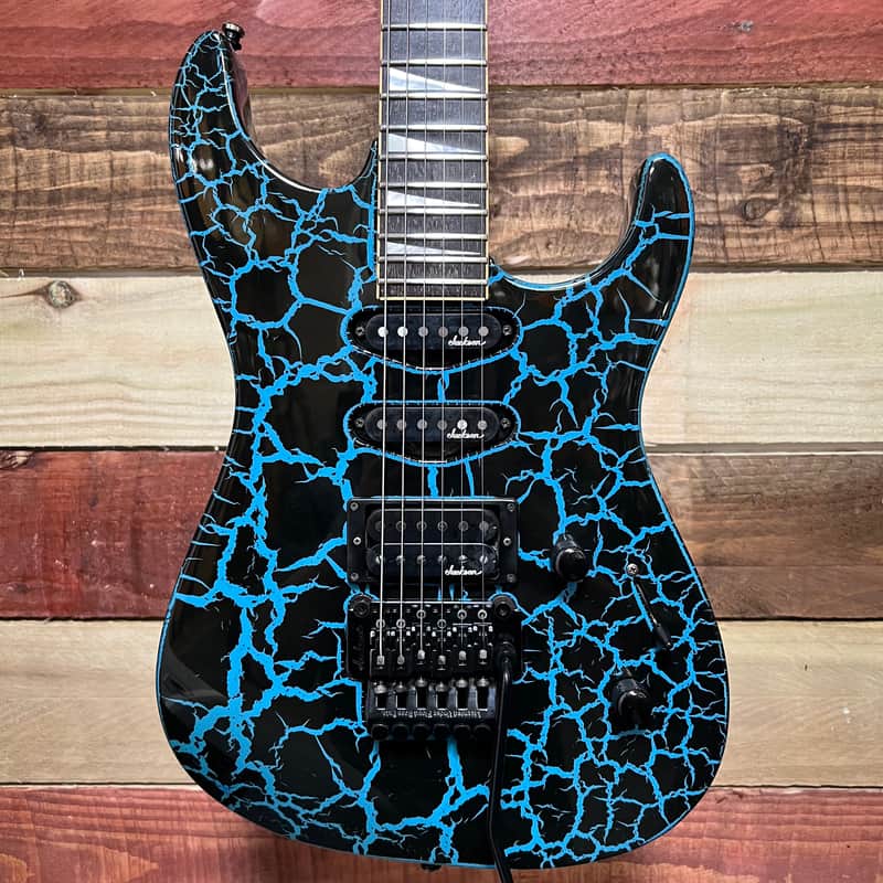 1980s Charvel Model 3 DK-065-SSH Blue Crackle
