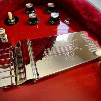 Gibson SG Standard with Maestro Vibrola, Hang Tags & OHSC Circa-2019-Cherry Stained Mahogany image 13